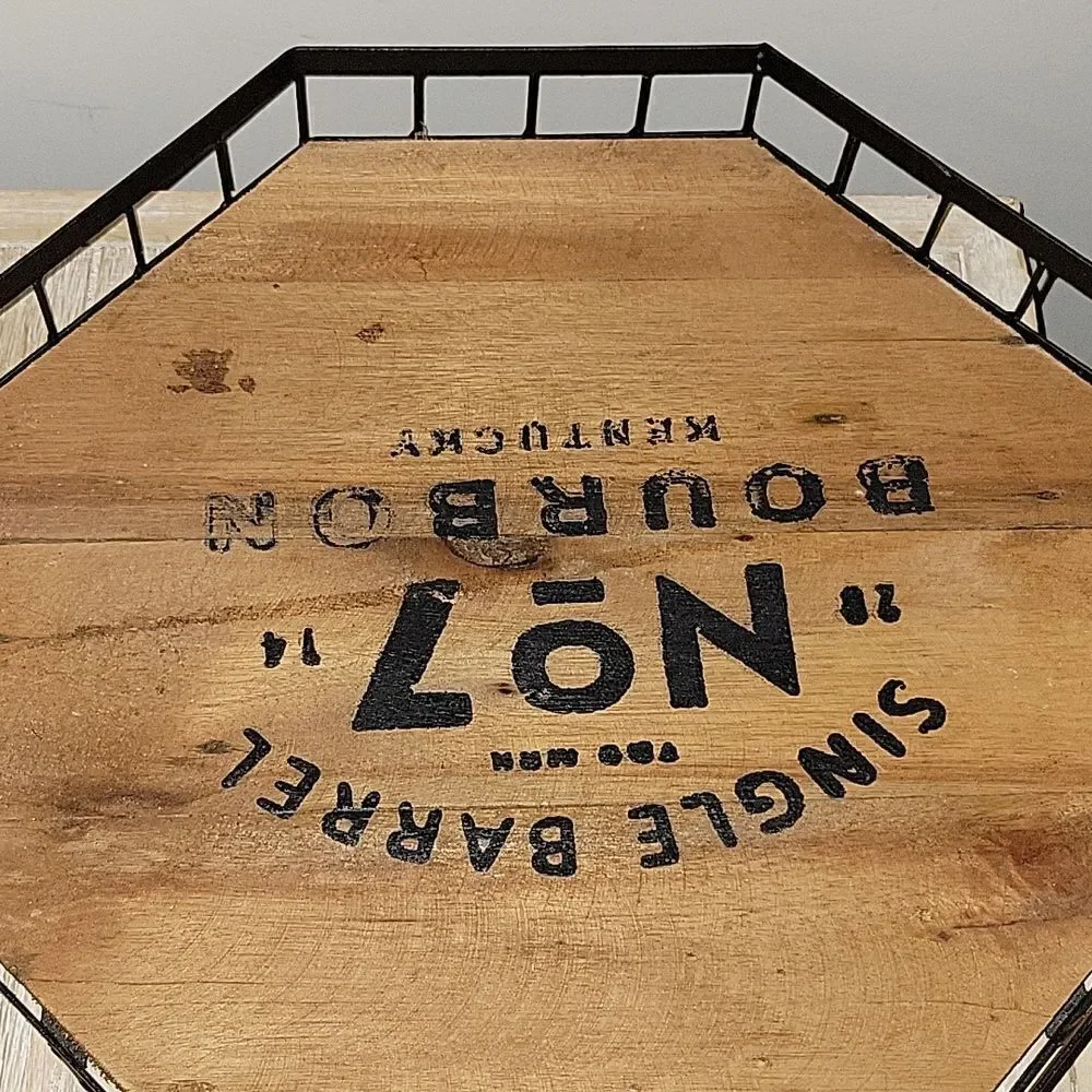 Jack Daniels Bourbon Whiskey No. 7 2014 Kentucky Single Barrel Lid Tray Sign